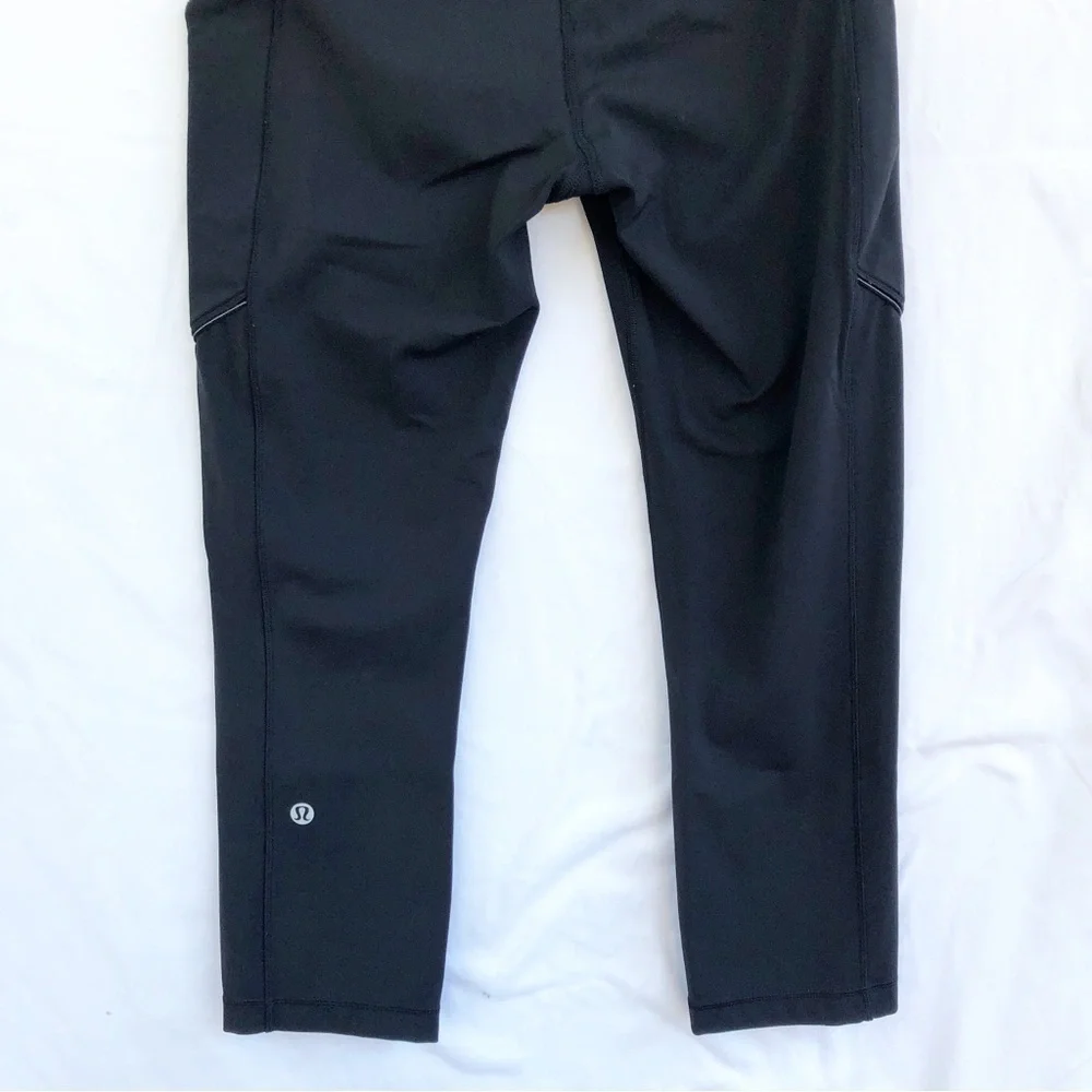LULULEMON | SPEED UP CROP 21” IN BLACK LEGGINGS SIZE 6
